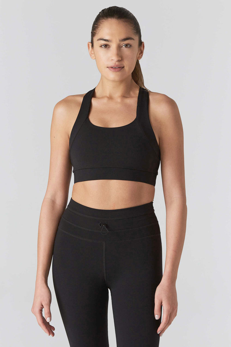 Get In Line Black-S Sports Bra – 9two5fit