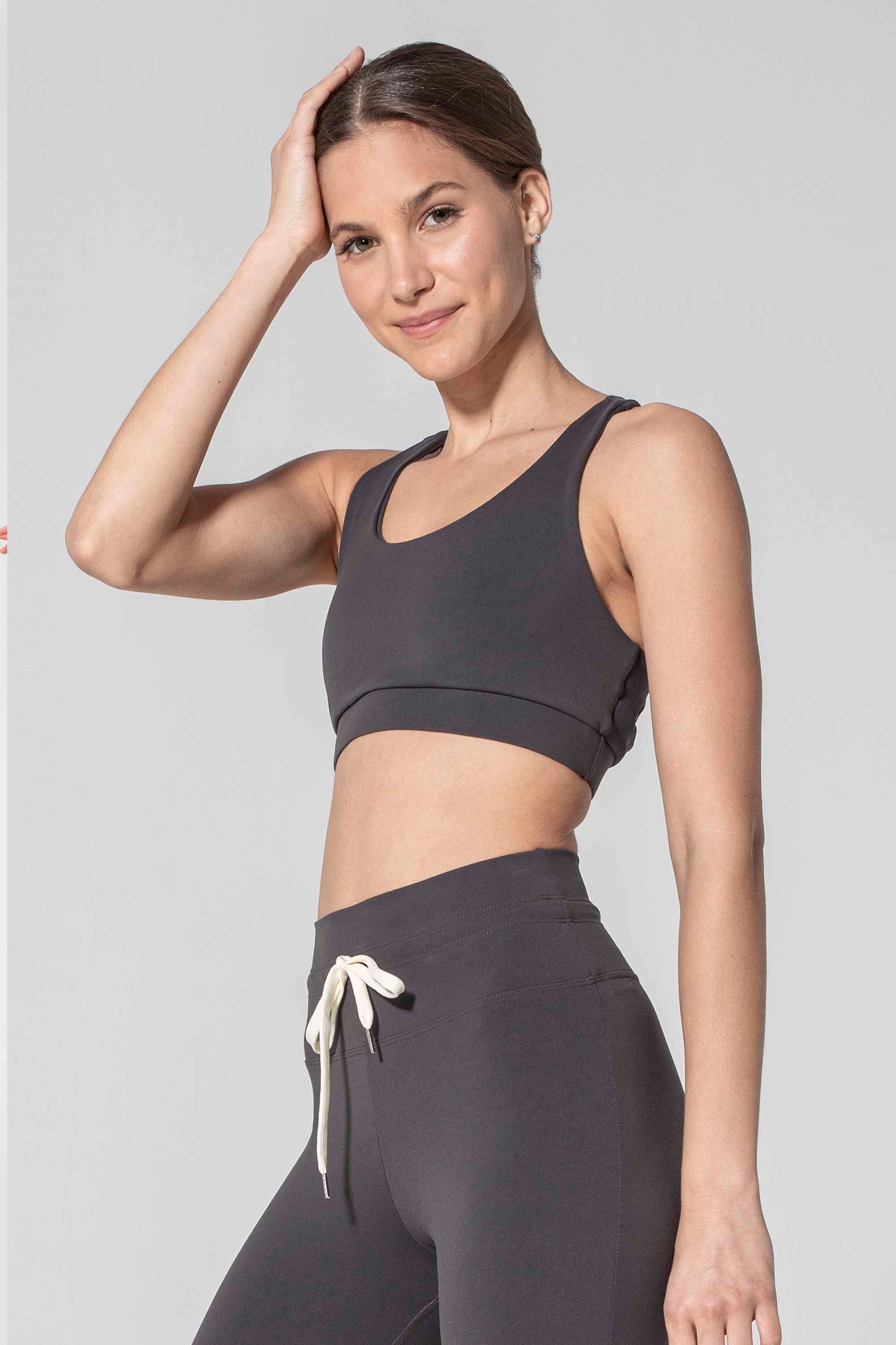 925fit  Get in Line Black Sports Bra Full Support – 9two5fit