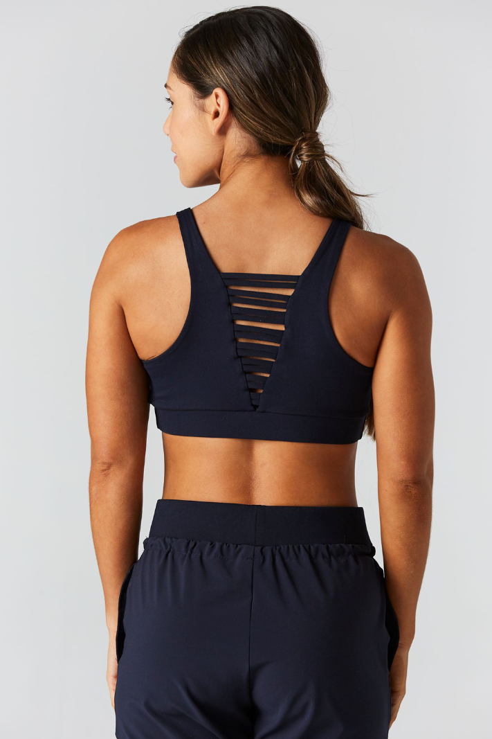 Check It Out Navy-S Sports Bra – 9two5fit